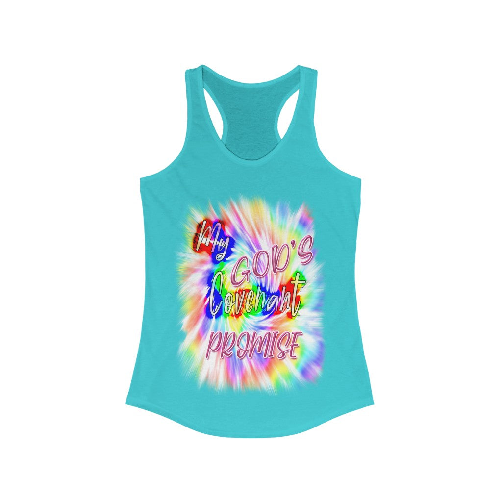 My God's Covenant Promise Gen 19:13 - Women's Ideal Racerback Tank