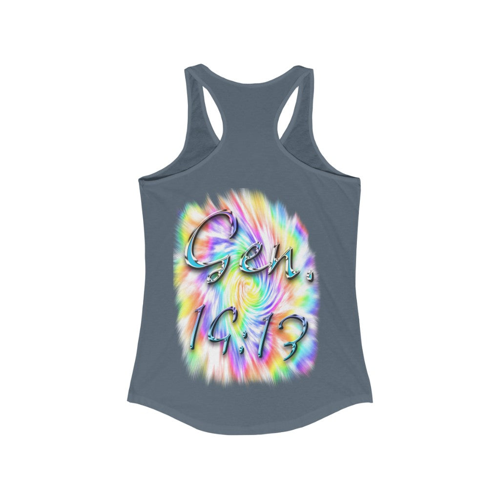My God's Covenant Promise Gen 19:13 - Women's Ideal Racerback Tank