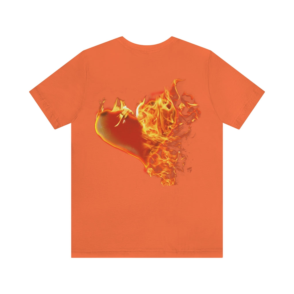 My Heart Burns for Jesus Unisex Jersey Short Sleeve Tee