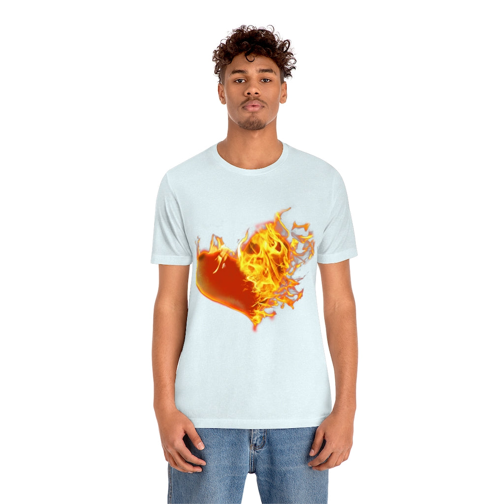 My Heart Burns for Jesus Unisex Jersey Short Sleeve Tee