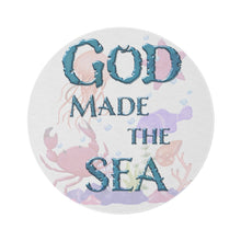 Load image into Gallery viewer, God Made the SEA (Round Rug)
