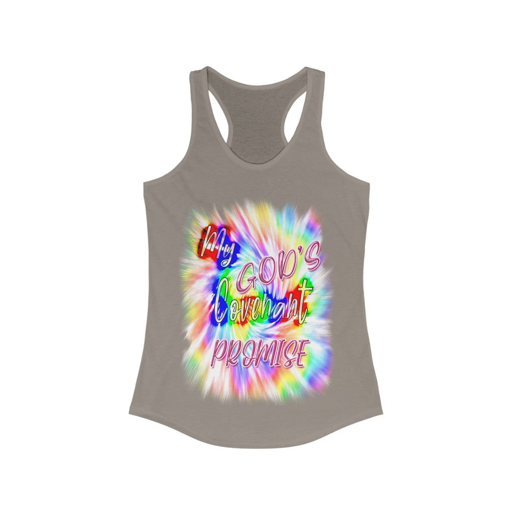 My God's Covenant Promise Gen 19:13 - Women's Ideal Racerback Tank