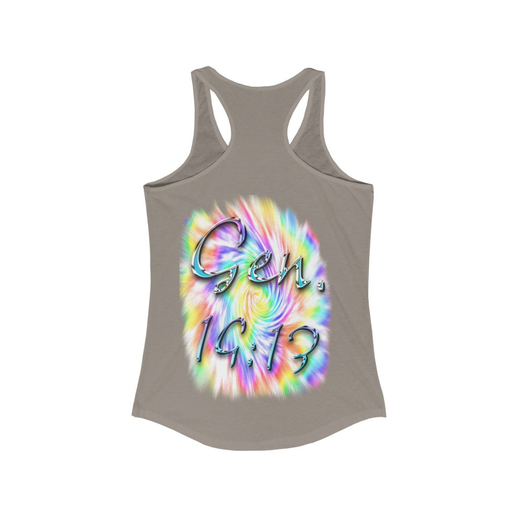 My God's Covenant Promise Gen 19:13 - Women's Ideal Racerback Tank