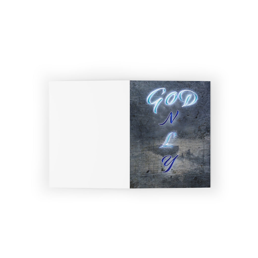 GOD ONLY NEVER LEAVES YOU - Greeting cards (8, 16, and 24 pcs)