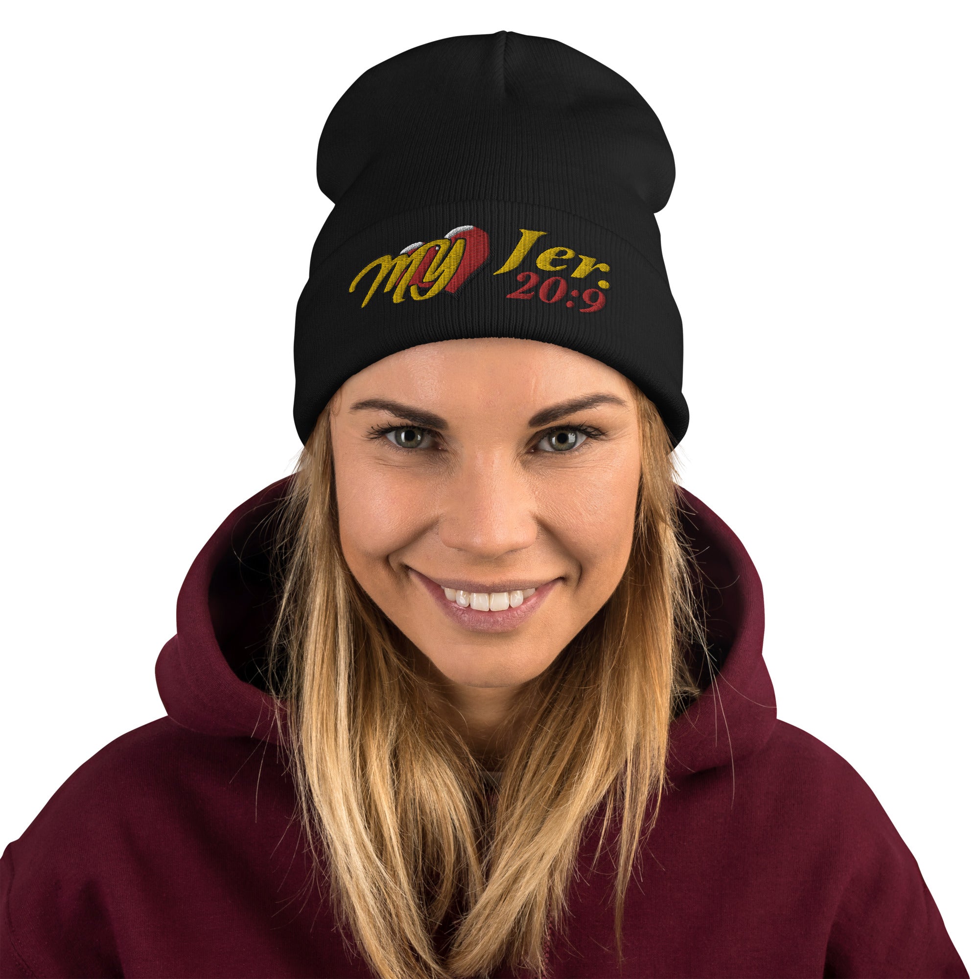 My Heart Jer 20:9 - Embroidered Beanie