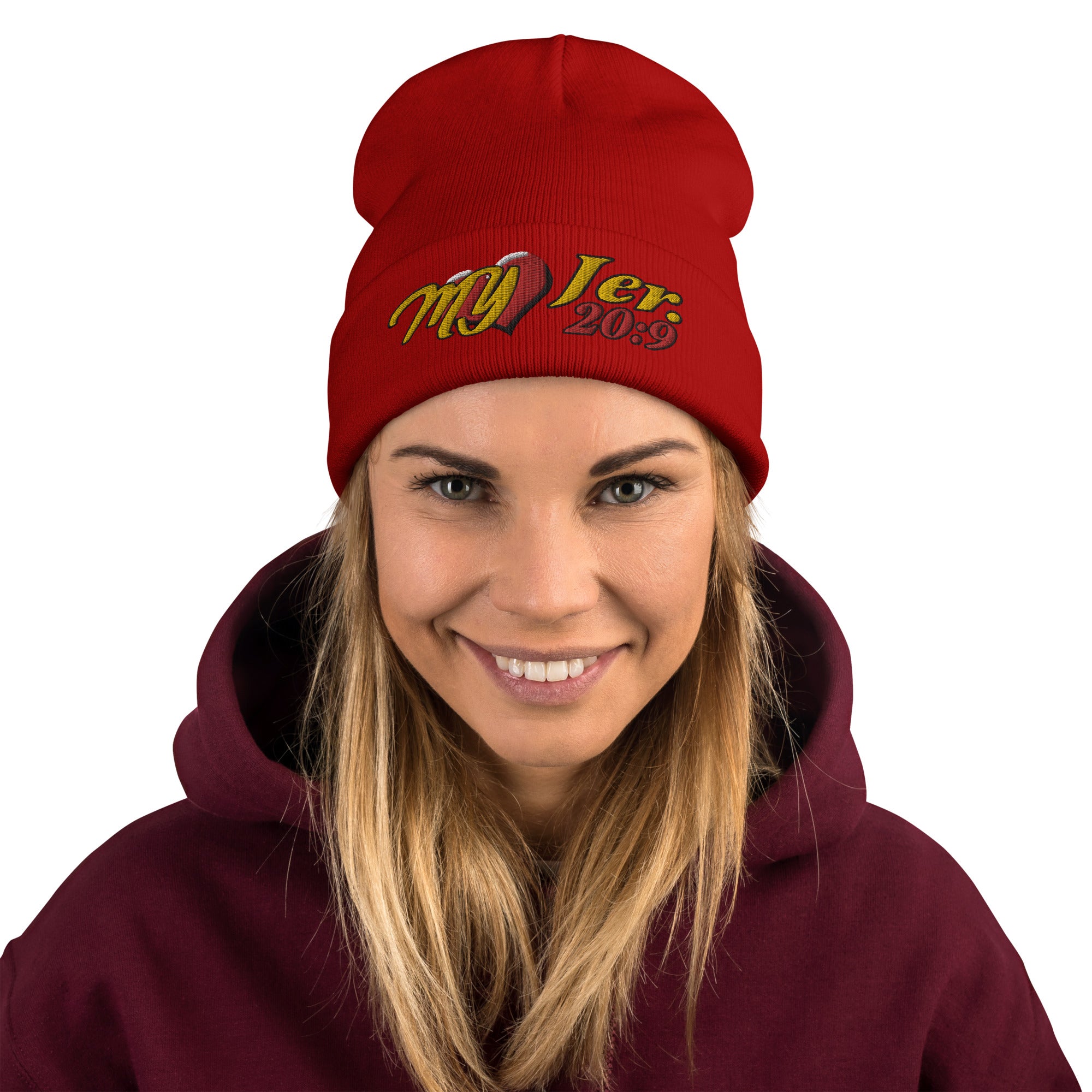 My Heart Jer 20:9 - Embroidered Beanie