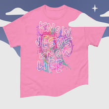 Load image into Gallery viewer, Know Jesus Know Life - No Jesus No Life - Men&#39;s classic tee
