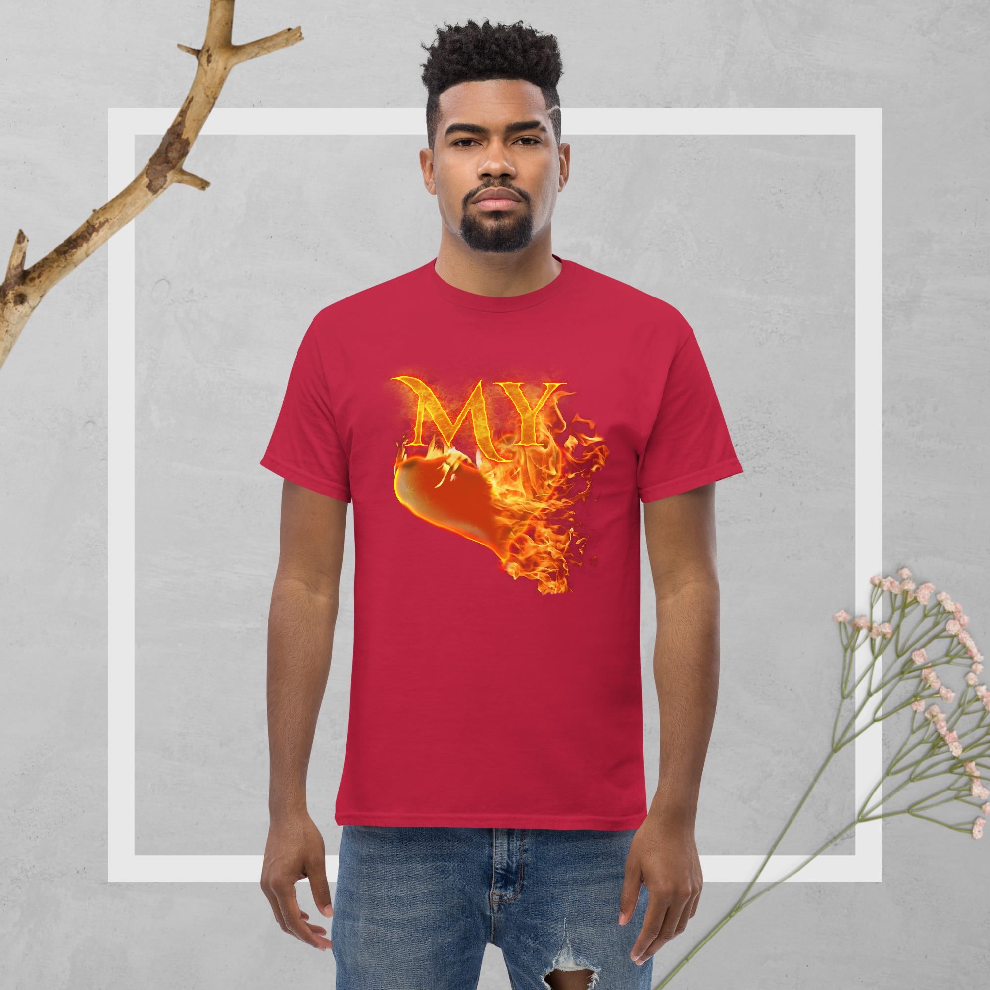 My Heart Burns For JESUS - Men's classic tee