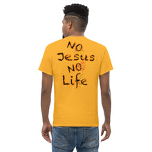 Load image into Gallery viewer, Know Jesus Know Life - No Jesus No Life - Men&#39;s classic tee
