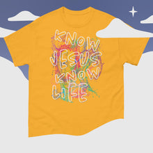 Load image into Gallery viewer, Know Jesus Know Life - No Jesus No Life - Men&#39;s classic tee
