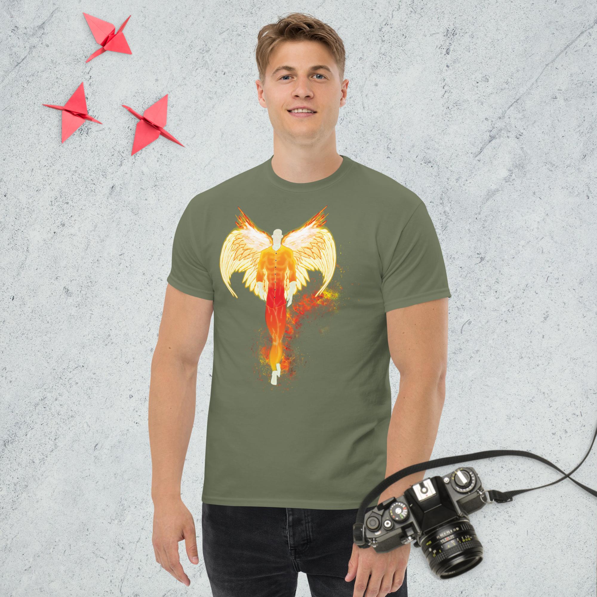 Ps. 91:11 Angle Fire Orange - Men's classic tee