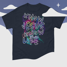 Load image into Gallery viewer, Know Jesus Know Life - No Jesus No Life - Men&#39;s classic tee
