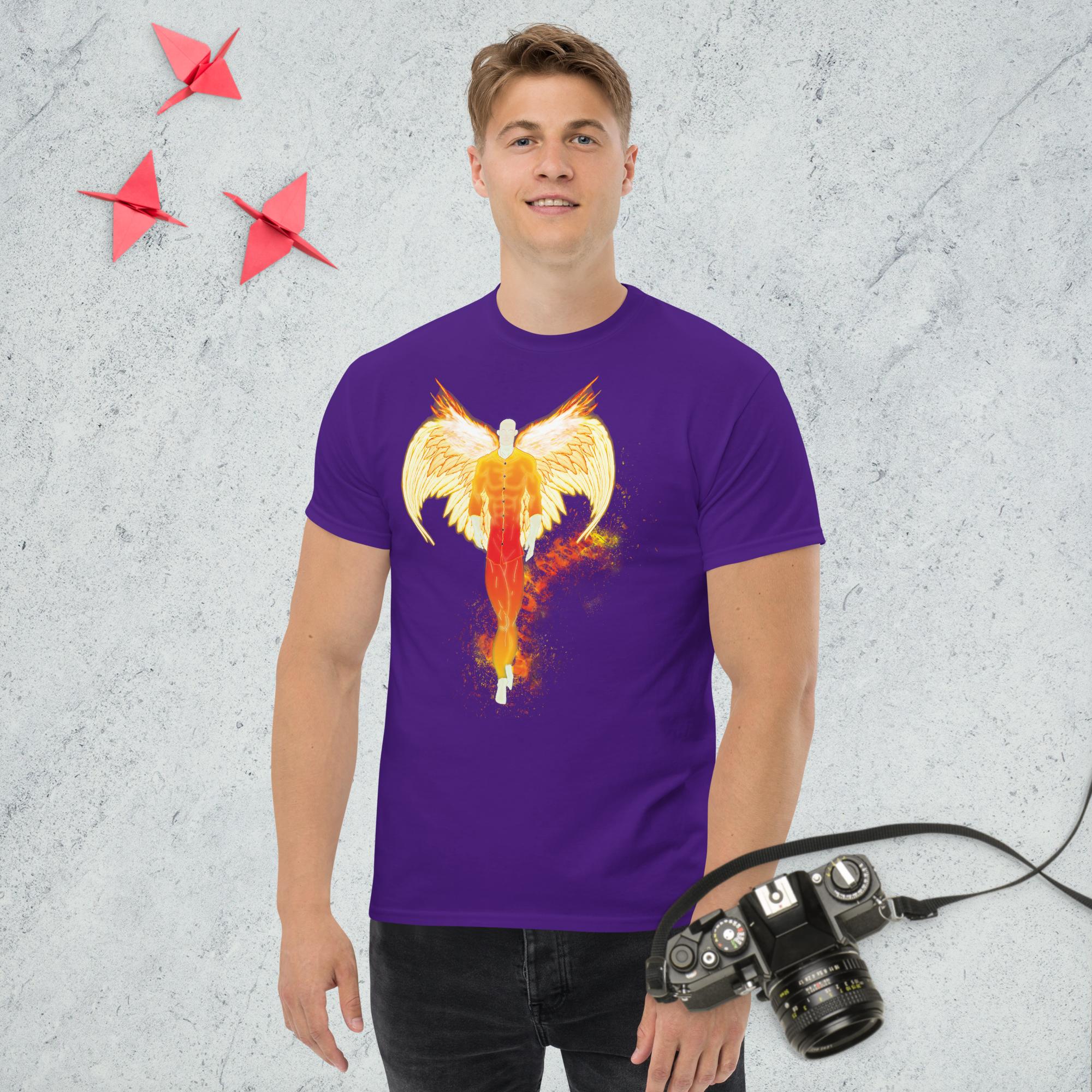 Ps. 91:11 Angle Fire Orange - Men's classic tee