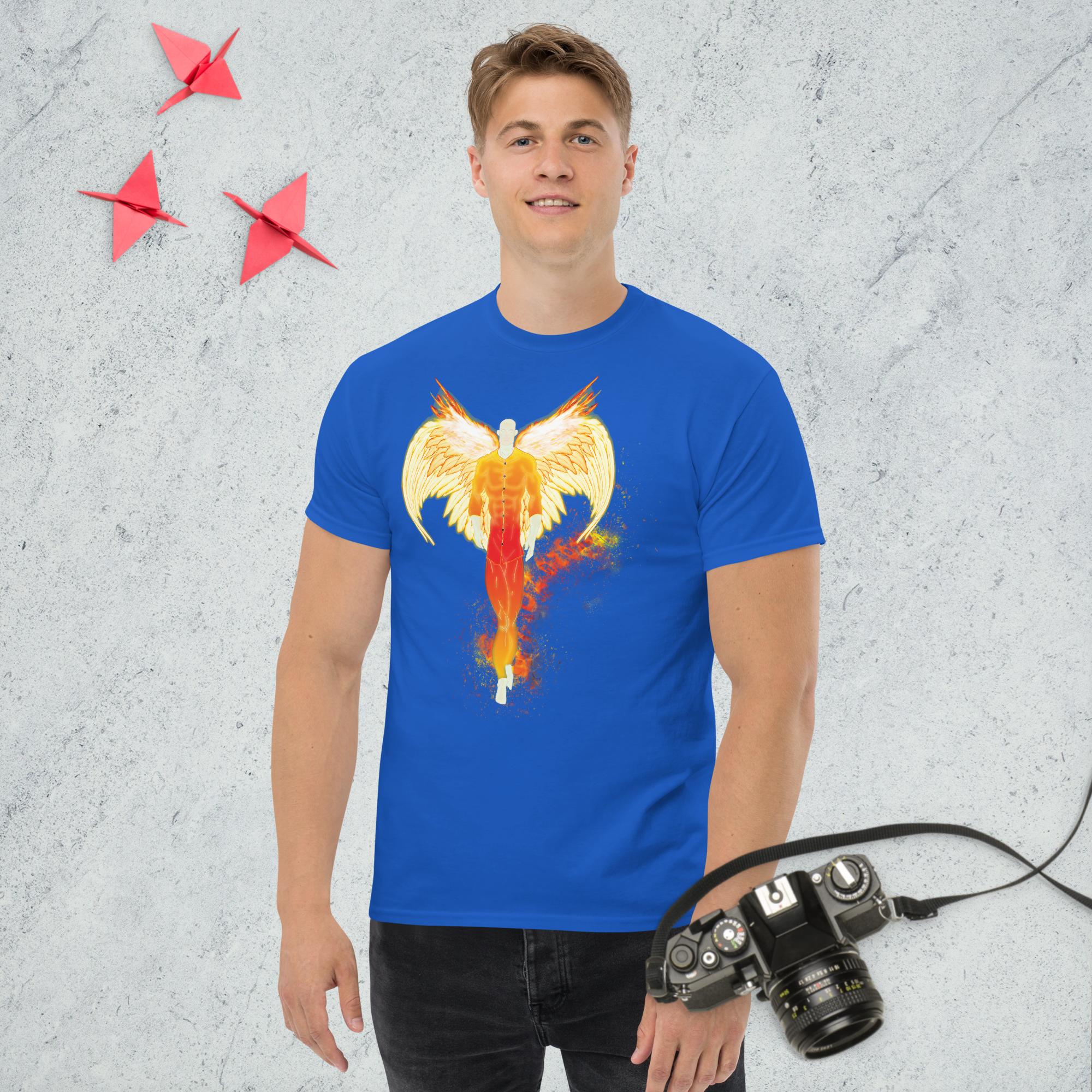 Ps. 91:11 Angle Fire Orange - Men's classic tee