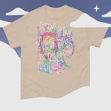 Load image into Gallery viewer, Know Jesus Know Life - No Jesus No Life - Men&#39;s classic tee
