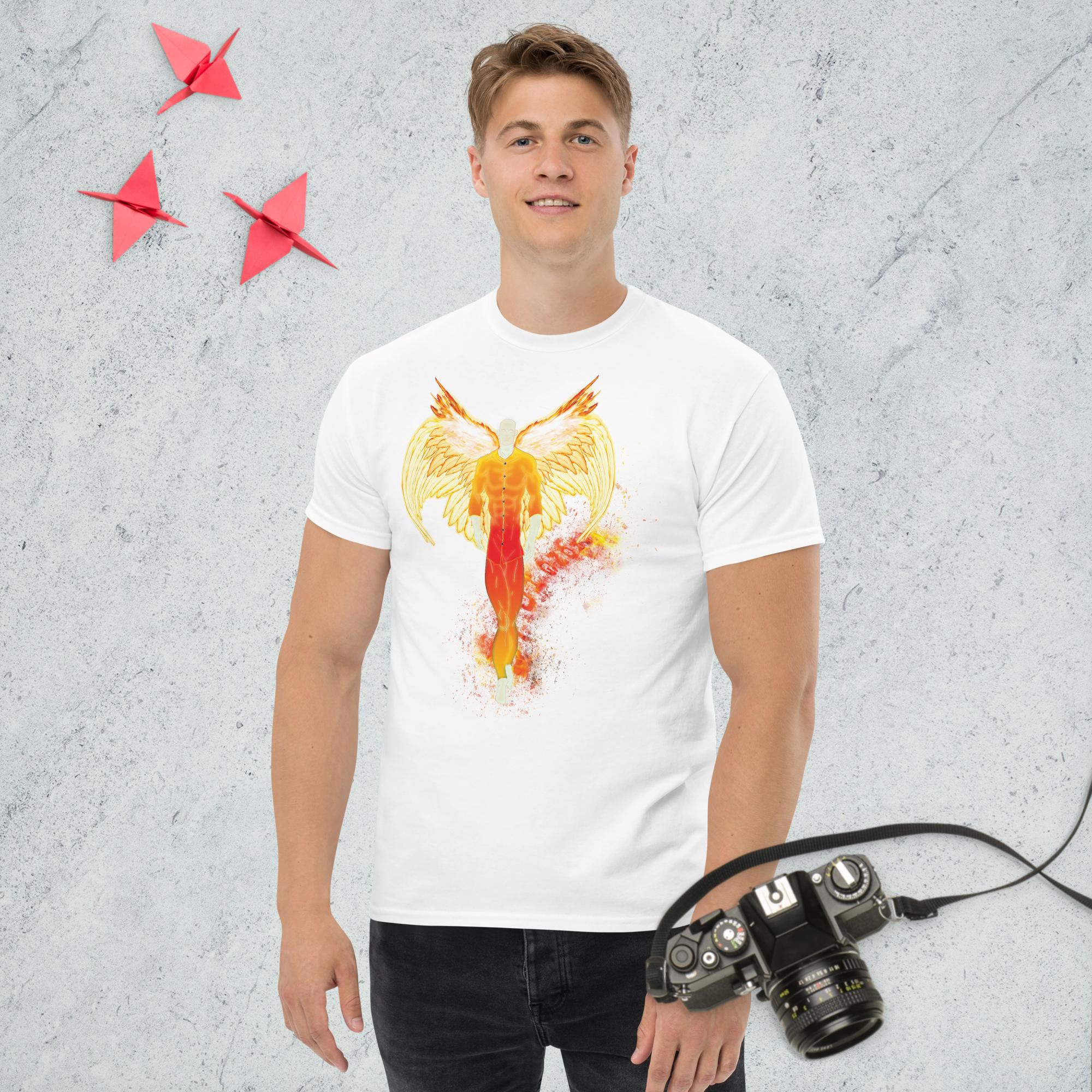 Ps. 91:11 Angle Fire Orange - Men's classic tee