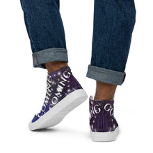 Load image into Gallery viewer, I AM Blessed Coming &amp; Going (Men’s high top canvas shoes)
