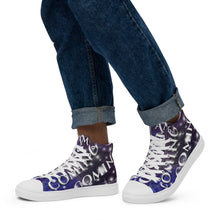 Load image into Gallery viewer, I AM Blessed Coming &amp; Going (Men’s high top canvas shoes)
