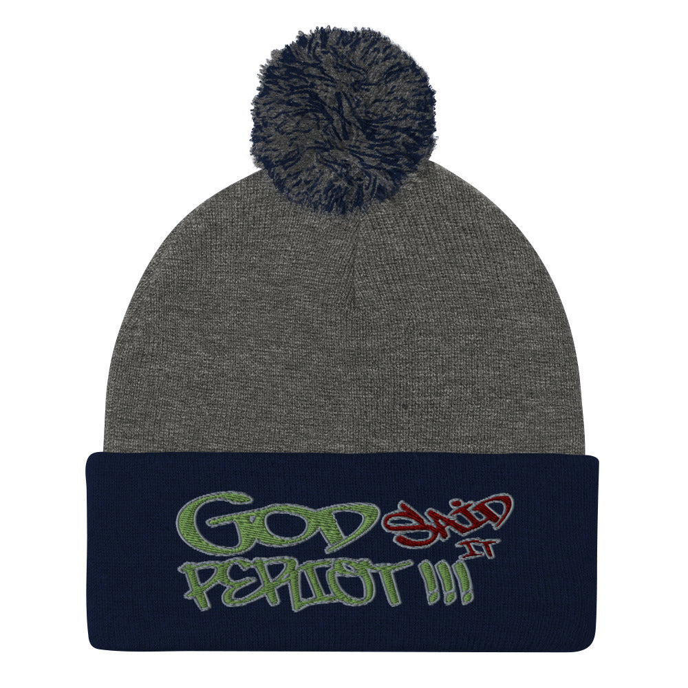 GOD Said It PERIODT!!!! - Pom-Pom Beanie Sportsman SP15