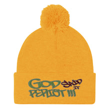 Load image into Gallery viewer, GOD Said It PERIODT!!!! - Pom-Pom Beanie
