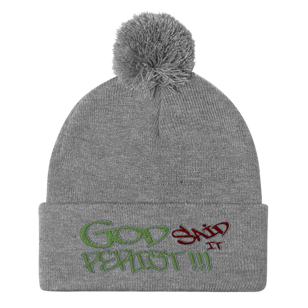 GOD Said It PERIODT!!!! - Pom-Pom Beanie Sportsman SP15