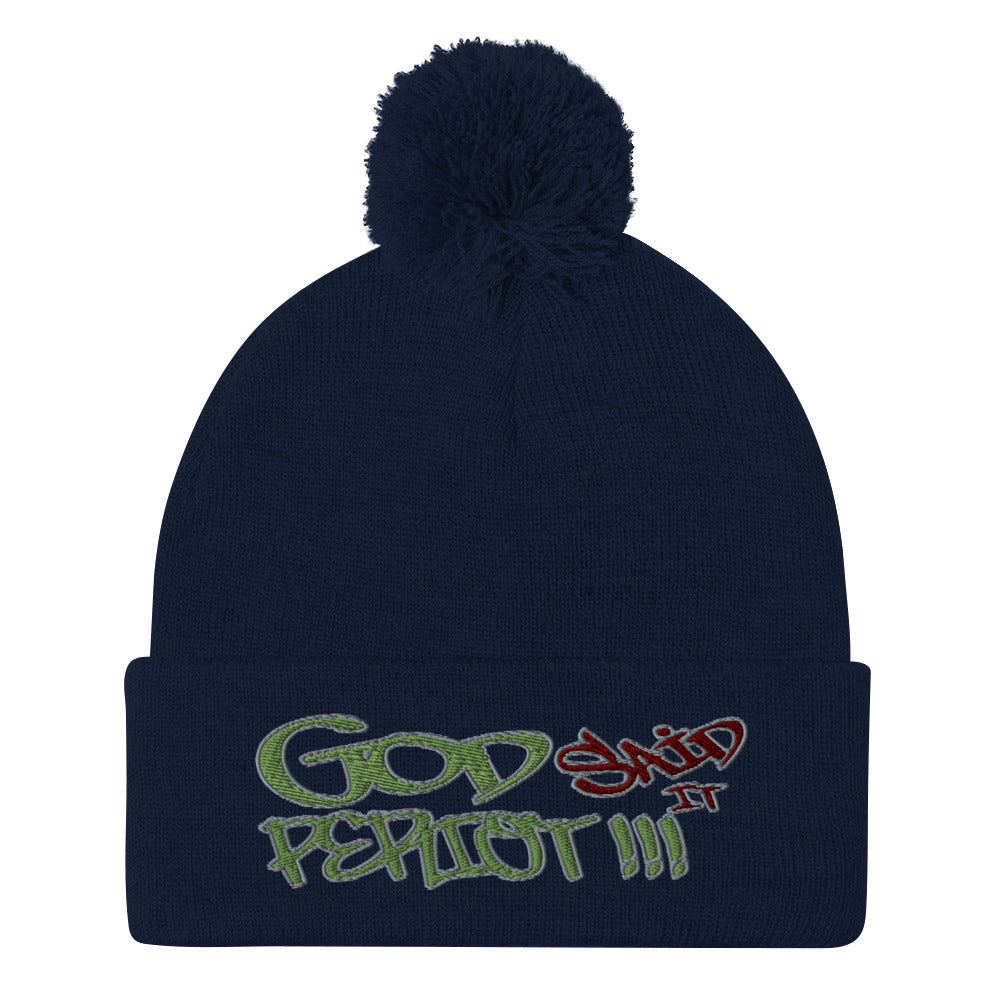 GOD Said It PERIODT!!!! - Pom-Pom Beanie Sportsman SP15