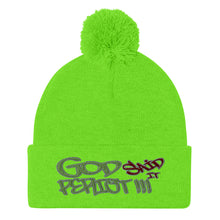 Load image into Gallery viewer, GOD Said It PERIODT!!!! - Pom-Pom Beanie
