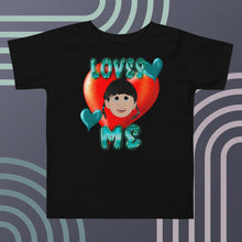 Load image into Gallery viewer, Loves Me JESUS Girl - Toddler Short Sleeve Tee
