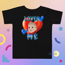 Load image into Gallery viewer, Loves Me JESUS Boy -Toddler Short Sleeve Tee
