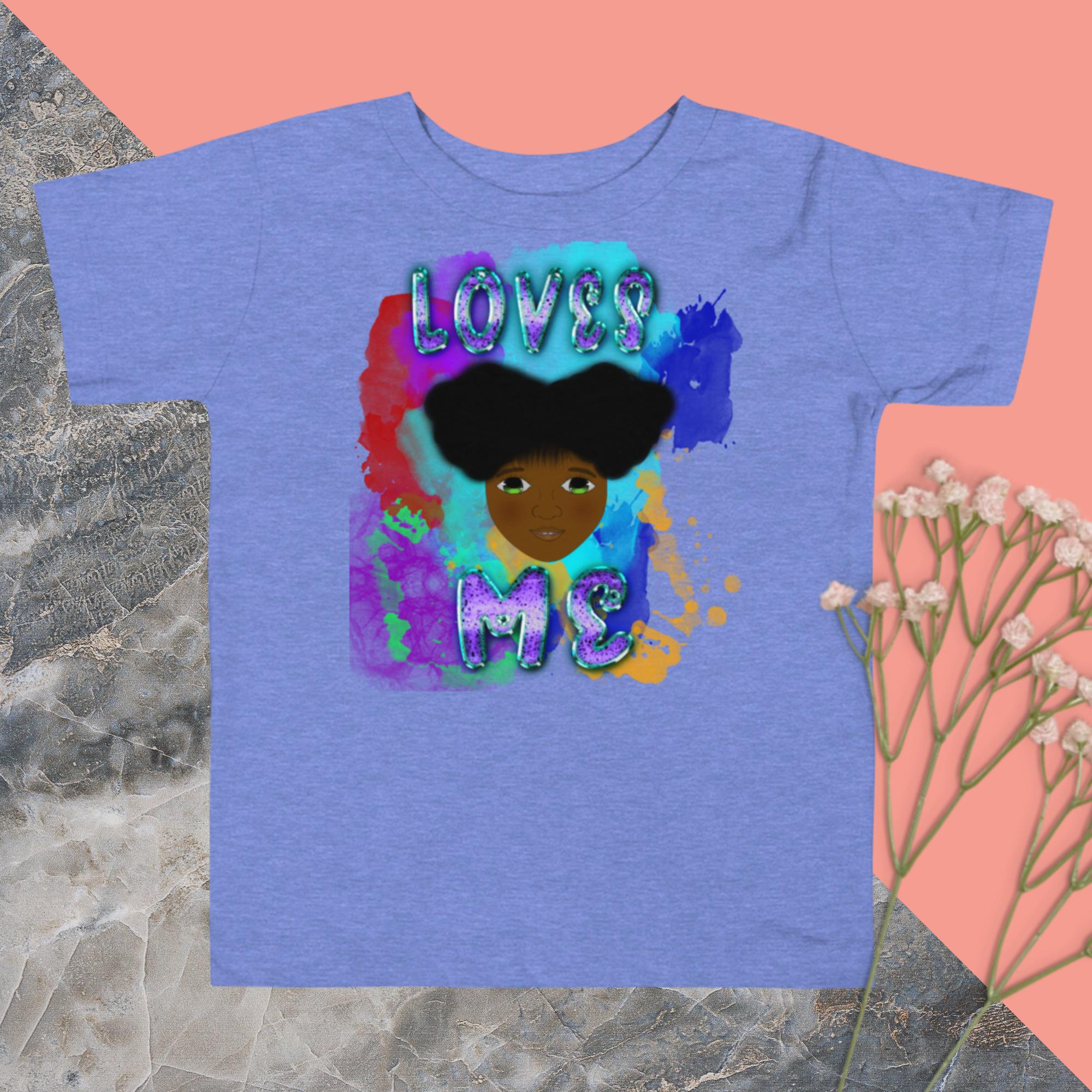 Loves Me JESUS Girl - Toddler Short Sleeve Tee