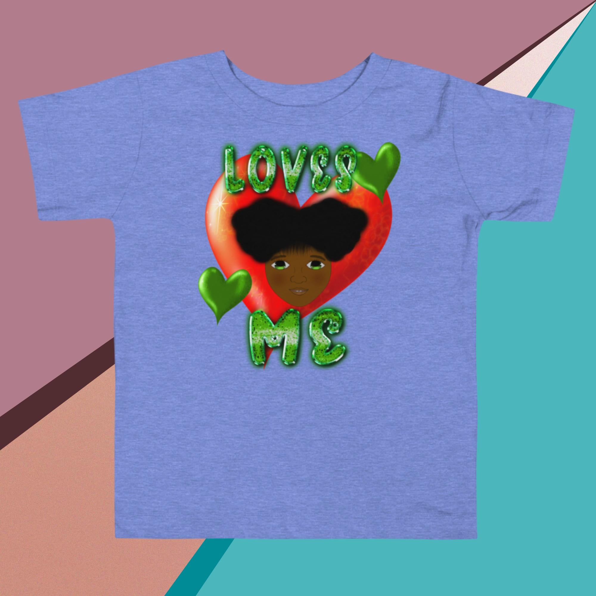 Loves Me JESUS Girl - Toddler Short Sleeve Tee