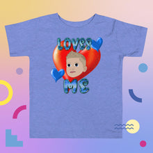 Load image into Gallery viewer, Loves Me JESUS Boy -Toddler Short Sleeve Tee
