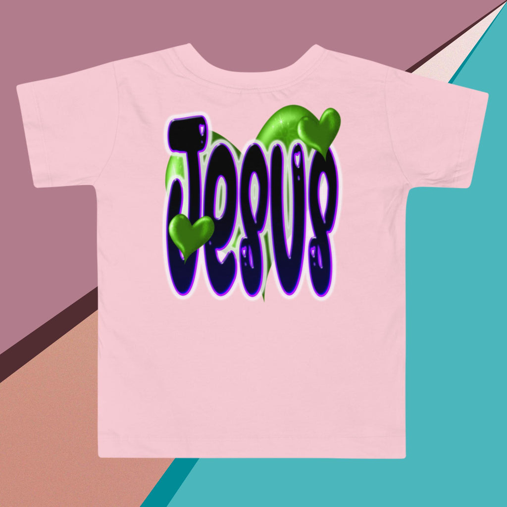Loves Me JESUS Girl - Toddler Short Sleeve Tee
