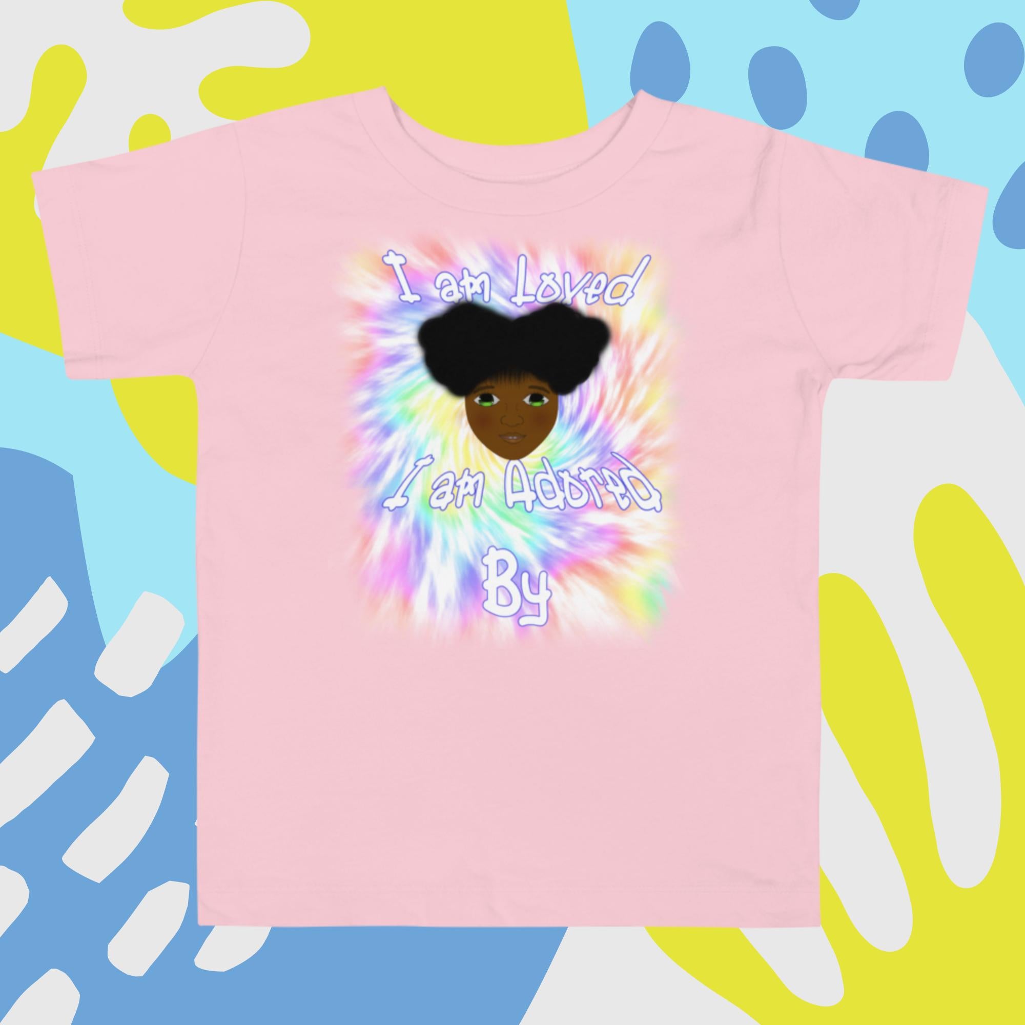 I Am Adored By JESUS Girl - Toddler Short Sleeve Tee