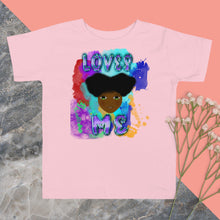 Load image into Gallery viewer, Loves Me JESUS Girl - Toddler Short Sleeve Tee
