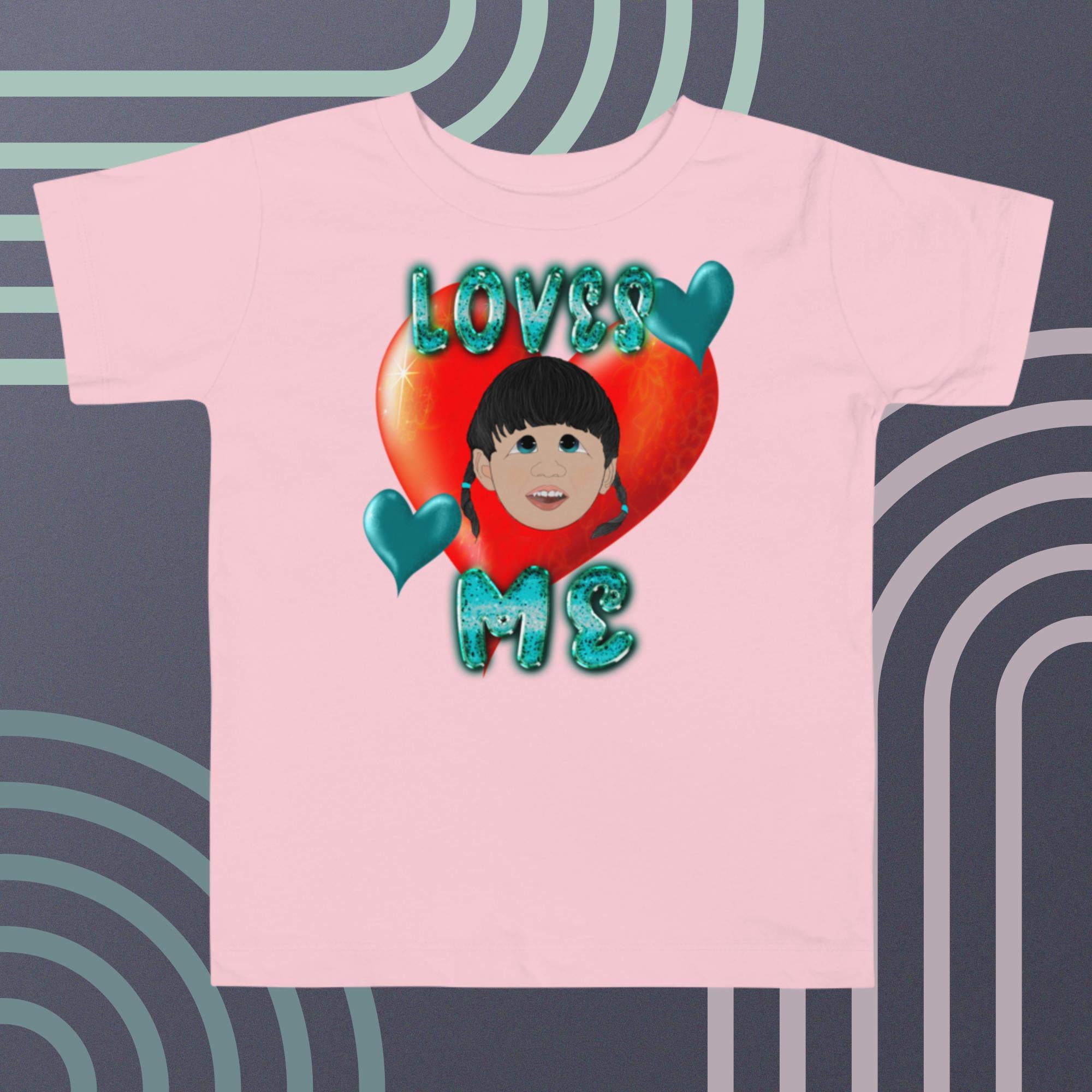 Loves Me JESUS Girl - Toddler Short Sleeve Tee