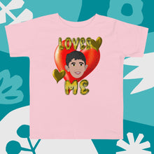 Load image into Gallery viewer, Loves Me JESUS Boy - Toddler Short Sleeve Tee
