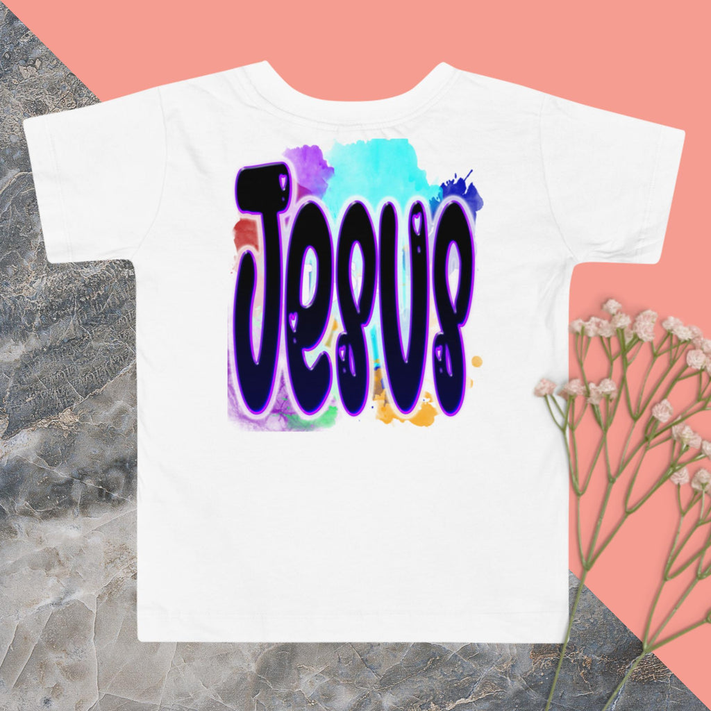 Loves Me JESUS Girl - Toddler Short Sleeve Tee