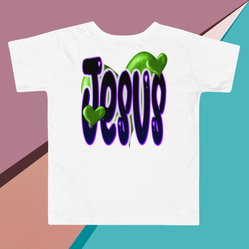 Loves Me JESUS Girl - Toddler Short Sleeve Tee