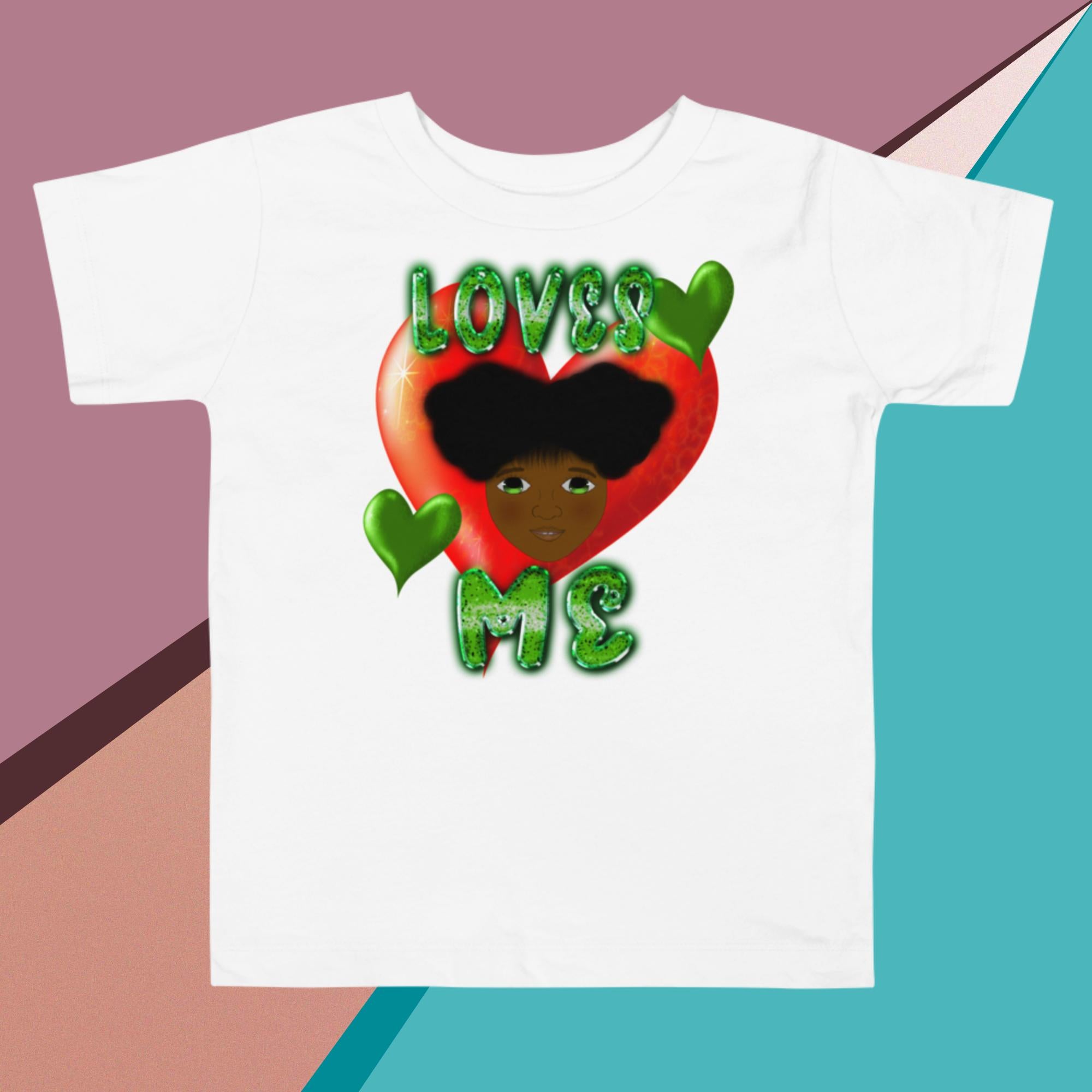 Loves Me JESUS Girl - Toddler Short Sleeve Tee