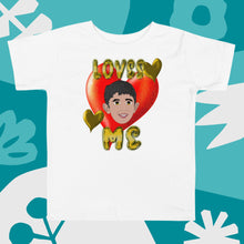 Load image into Gallery viewer, Loves Me JESUS Boy - Toddler Short Sleeve Tee
