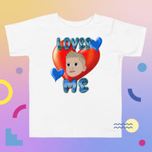 Load image into Gallery viewer, Loves Me JESUS Boy -Toddler Short Sleeve Tee
