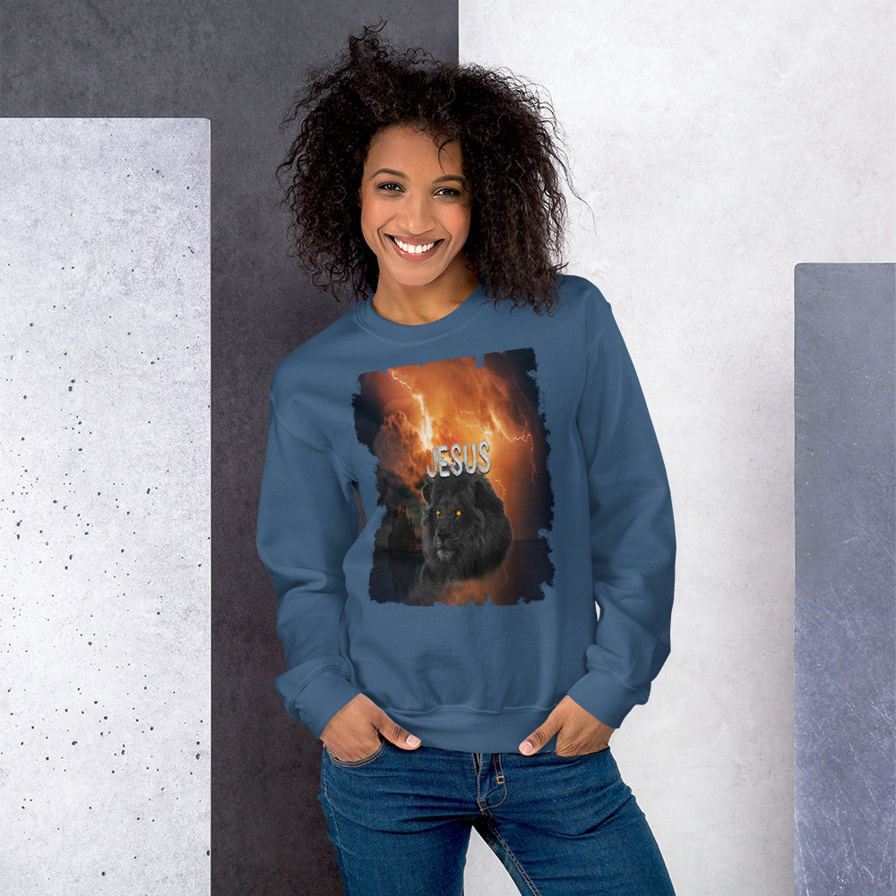 Jesus Lion of Judah (Unisex Sweatshirt)