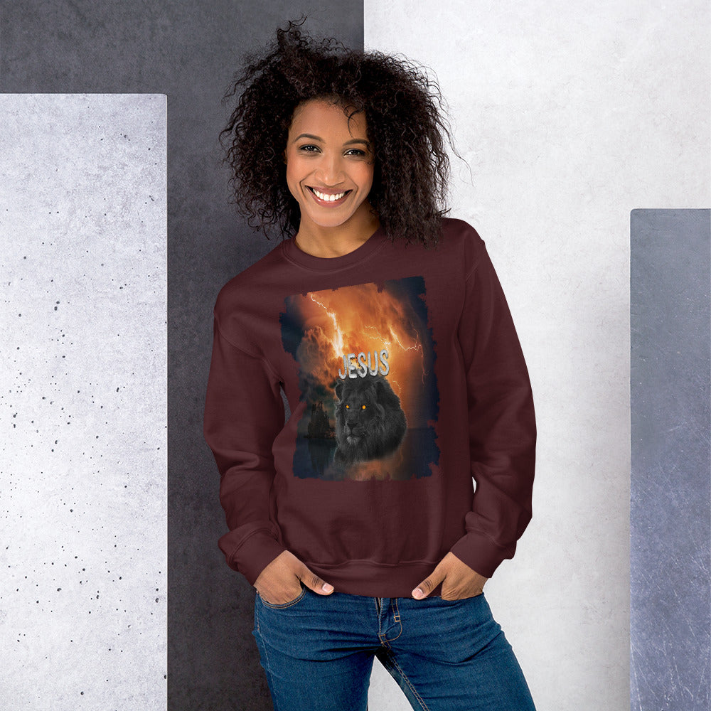 Jesus Lion of Judah (Unisex Sweatshirt)