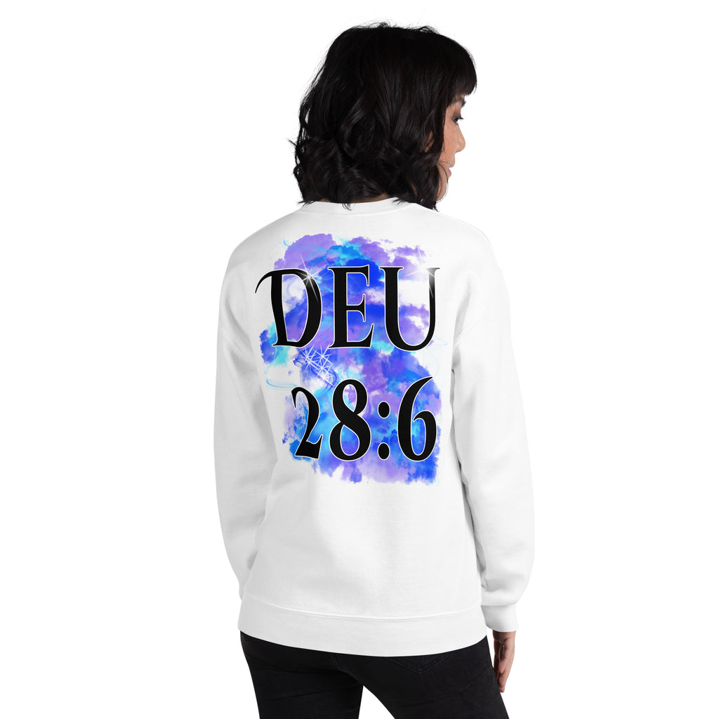 I AM BLESSED COMING & GOING BLACK LETRNG (Unisex Sweatshirt)