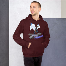 Load image into Gallery viewer, He Will Give Has Angles Charge Ps 91:11 Fiery Blue - Unisex Hoodie
