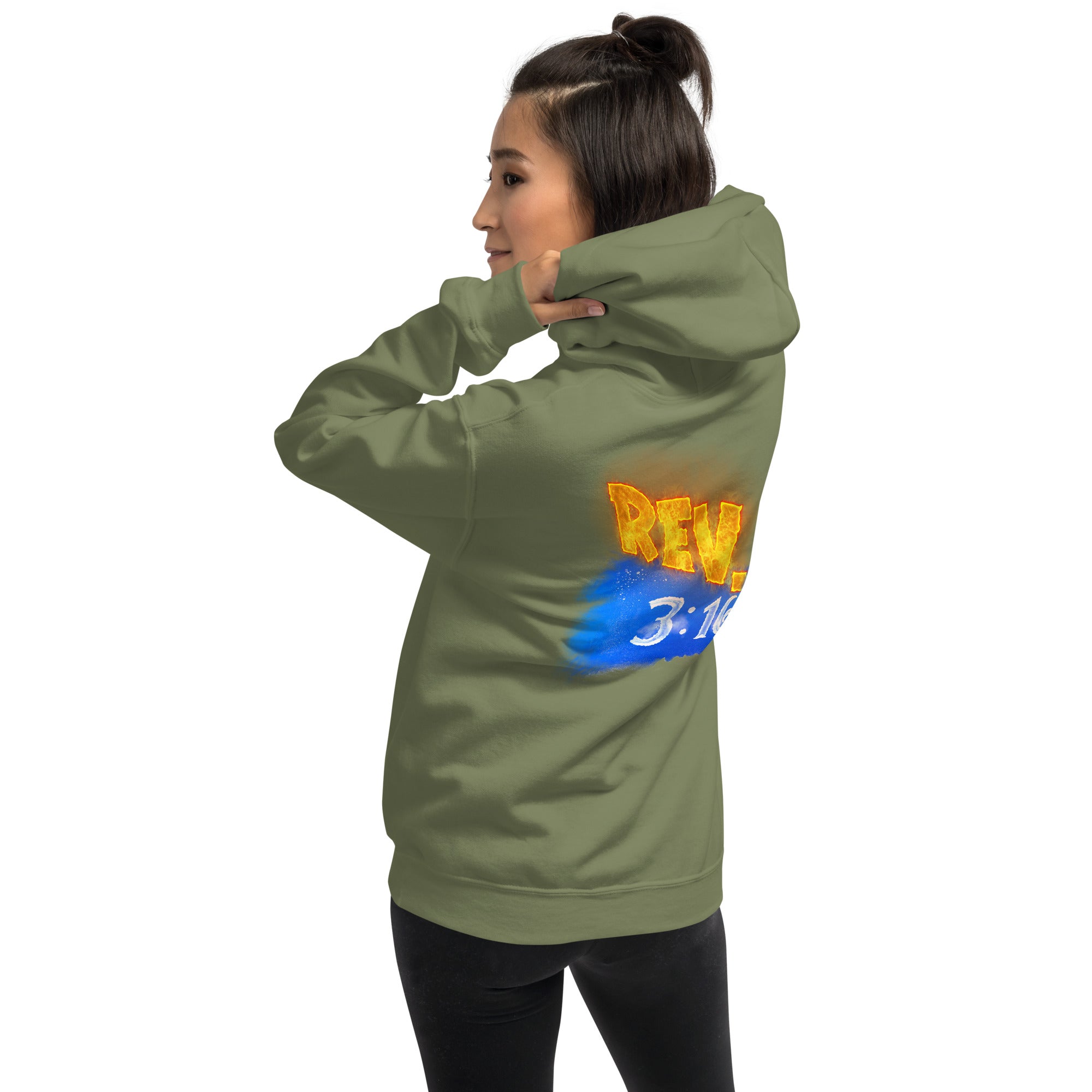 Are You Hot or Cold 4-JESUS Rev. 3:16 - Unisex Hoodie (GILDAN 18500