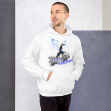 Load image into Gallery viewer, He Will Give Has Angles Charge Ps 91:11 Fiery Blue - Unisex Hoodie
