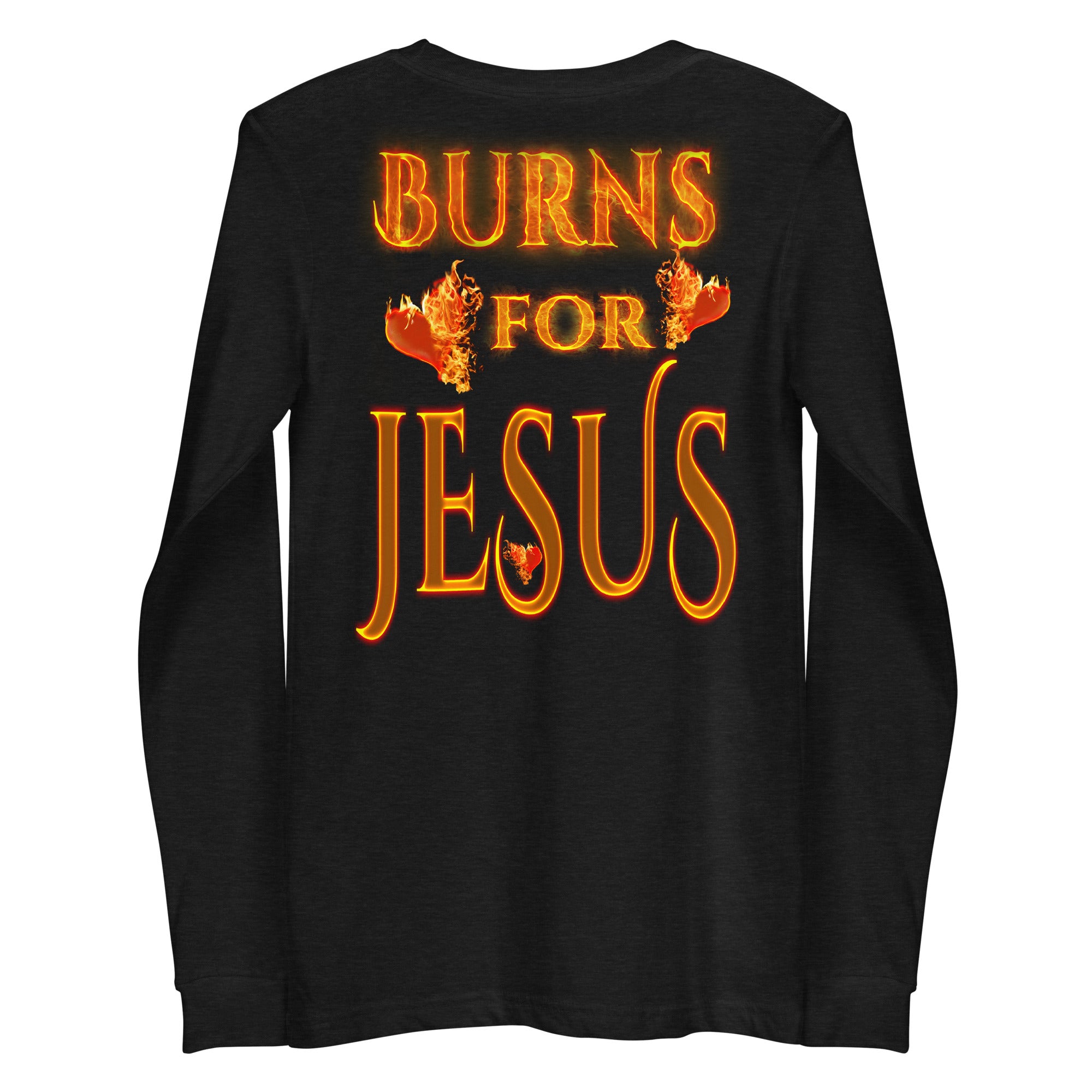 My Heart Burns for Jesus - Unisex Long Sleeve Tee (Sizes Run Small) Gildan 2400