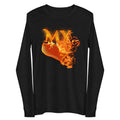 My Heart Burns for Jesus - Unisex Long Sleeve Tee (Sizes Run Small) Gildan 2400